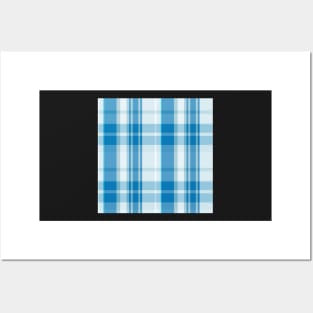 Winter Aesthetic Conall 2 Hand Drawn Textured Plaid Pattern Posters and Art